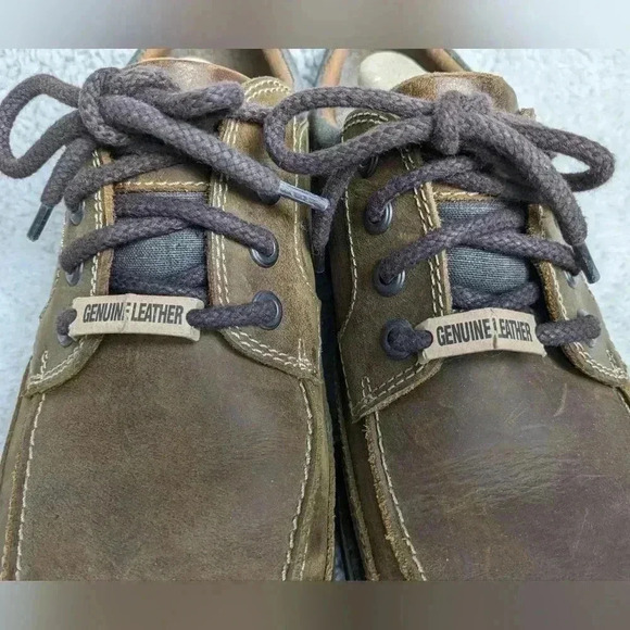 DOCKERS Men loaffers shoes size 11 leather tan  color - Picture 3 of 11